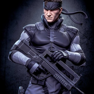 Solid Snake / Action Figure / Videogames / Resin / Metal Gear Solid / 3D Model