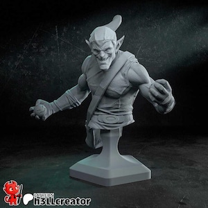 Bust of Green Goblin / Action Figure / Movie / Resin / Spider-Man / 3D Model