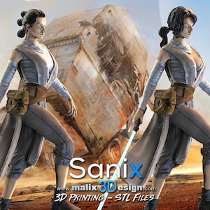 Rey / Action Figure / Movie / Resin / Star Wars / 3D Model