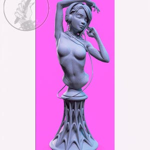 Bust of Gwen Stacy / Action Figure / Movie / Resin / Spider-Woman / 3D Model