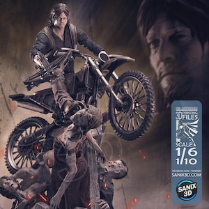 Daryl Dixon / Action Figure / TV Series / Resin / The Walking Dead / 3D Model
