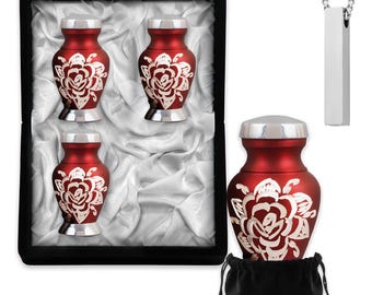 Americurn Rose Cremation Urn for Ashes - Keepsake Sizes Available
