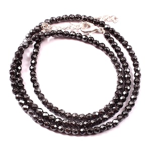 Top Quality Black Diamond 3 mm Rondelle Beads, Black Diamond Beads,Rondelle Diamond Beads, Natural Diamond Beads, Handmade Necklace