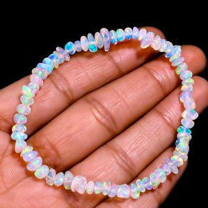 AAA Natürliche Multicolor äthiopischen Opal Perlen Armband echtes Armband für Männer und Frauen Opal Perlen Edelstein für die Schmuckherstellung