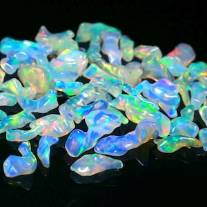 AAA Grade  Natural Ethiopian White Opal Polished Rough Lot Uncut Opal Polished Rough Opal Gemstone For Jewelry Making