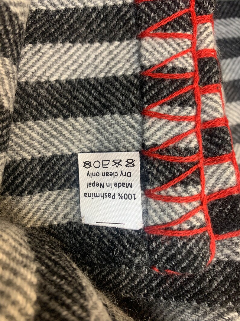 King Size Luxury Cashmere Plaid Throw Blanket/ Handwoven Lap Etsy