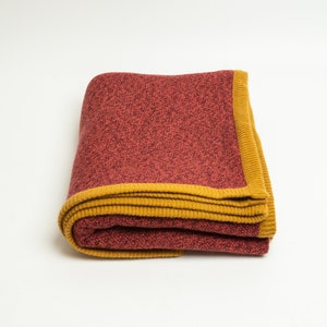 High Quality Reversible Wool Blanket / Extra Soft  Luxury Wool Blanket / Throw Travel / Lap Blanket / Handspun Sofa/ Bed Blanket Ry1