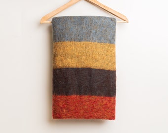 Wool Blanket / Extra Soft Yak Wool Knitted  Blanket / Throw Travel / Lap Blanket / Handmade blanket / Fall decor MACHINE WASHABLE