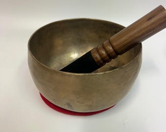 Deep sound Himalayan Tibetan Easy Singer Singing bowl Size: 6.2" ID#FJ64