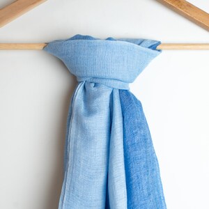 Luxury handwoven /Super Soft Double tone /Summer Cotton Scarf/ Travel scarf/ Extra Soft Travel Wrap Size: 30”x86”