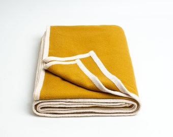 Luxury Wool Throw Blanket/ Handwoven Lap Blanket/ queen Blanket / Couch blanket / Extra Soft Travel Throw 56"X88"