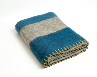 Extra Soft Throw Blanket/ Yak wool Blanket/ Lap Blanket/ Couch Blanket/ Machine Washable blanket/ BOHO / House warming Gift 46" x 96" SALE
