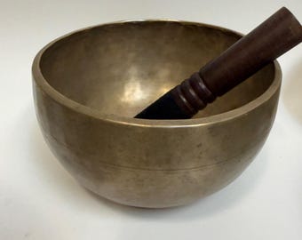 Son profond Himalayan Tibétain Easy Singer Népal Bol chantant Taille : 3,8" ID#En15