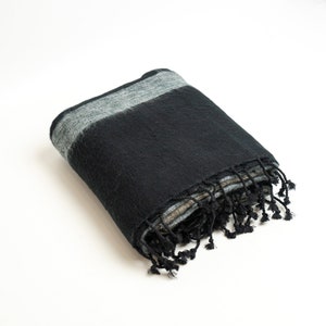 Extra Soft High Quality Yak Wool  Blanket / Throw Travel / Machine Washable - Made in Nepal 48&quot; x 96&quot;