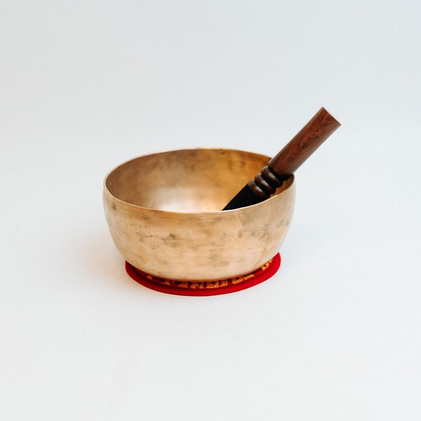 Long Sustain High Quality Yoga Antique Himalayan Tibetan Easy Singer Singing bowl Size: 7.2" ID#MT13