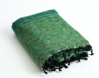 Wool Blanket / Extra Soft Yak Wool Knitted  Blanket / Throw Travel / Lap Blanket / Handmade blanket / Machine Washable - ID#7