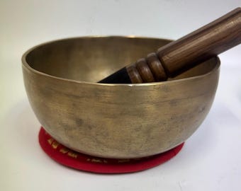 Rare Super Deep sound Antique Tibetan Easy Singer Singing bowl Size: 6.6" ID#FJ66