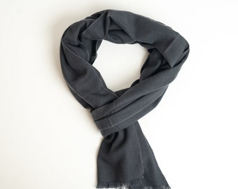 Luxury handwoven /Super Soft Hand sticked on both End /All Season Single ply Scarf/ Travel scarf/ Extra Soft Travel Wrap Size: 22”x80” IDC01