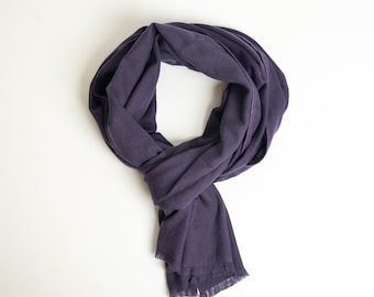 Luxury handwoven /Super Soft Hand sticked on both End /All Season Single ply Scarf/ Travel scarf/ Extra Soft Travel Wrap Size: 22”x80” IDD01