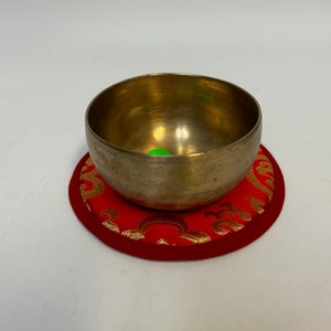 Long Sustain High Quality Yoga Antique Himalayan Tibetan Easy Singer Singing bowl Size: 3.8&quot; ID#Ak044