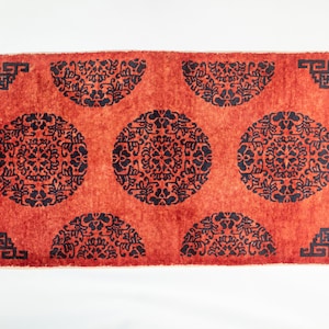 Super Rare Antique Himalayan Authemtic Tibetan Rug 19C