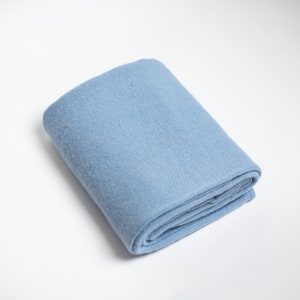 Luxury Warm 100% Alpaca Wool Blanket / Alpaca Travel blanket / Blue Blanket / Luxury Throw 130X180cm