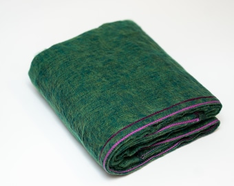 Wool Blanket / Extra Soft Yak Wool Knitted  Blanket / Throw Travel / Lap Blanket / Handmade blanket / Machine Washable - ID#GWT