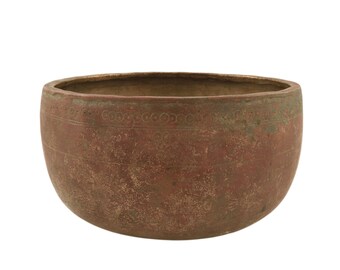 Extremely Rare Hand-forged  rare Shiva Lingam with a thick wall. This is a collector-quality rare singing bowl SLD#7!