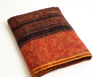 Extra Soft Throw Blanket/ Yak wool Blanket/ Lap Blanket/ house warming/ Handmade Luxury wool blanket/ BOHO/ Machine Washable 46" x 96" IdFIR
