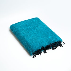 Wool Blanket / Extra Soft Yak Wool Knitted  Blanket / Throw Travel / Lap Blanket / Handmade blanket