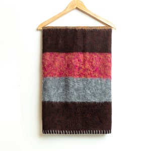 Extra Soft High Quality Yak Wool Knitted GIFT Blanket / Throw Travel-Handmade Nepal 46&quot; x 90&quot; Quilt/ HOBO BLANKET/Bedding machine washable