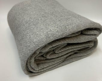 Luxury Warm 100% Baby Alpaca Wool Blanket / Alpaca Travel blanket / Gray Blanket / Luxury Throw 130X180cm
