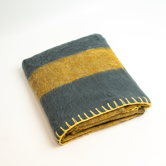 Wool Blanket / Extra Soft Yak Wool Knitted  Blanket / Throw Travel / Lap Blanket / Handmade blanket / Machine Washable ID#LYM