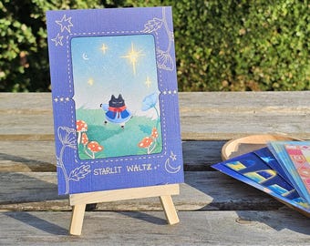 A6 Postkarte Fantasy-Kunst | Illustrierte Original-Postkarte | 250g/m² schweres Papier | Zauberhaftes Briefpapier