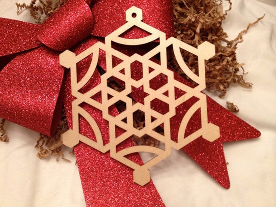Extra Large Wooden Laser Engraved Snowflake Style H Etsy