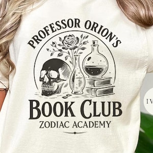 Professor Orion&#39;s Book Club Shirt, Zodiac Academy Sweatshirt, Gift For Book Lover, Zodiac Academy The Inner Circle Shirt, Fantasy Reader