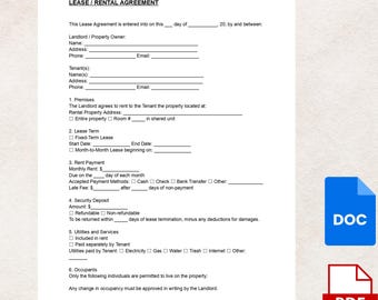 Wzór umowy najmu | Umowa najmu lokalu mieszkalnego dla wynajmujących i najemców | Do pobrania w formacie PDF i DOC