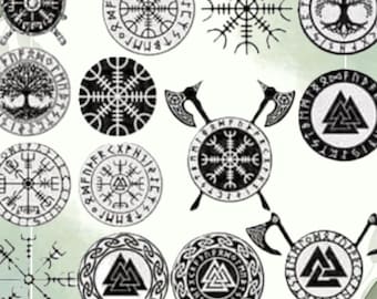 Viking Compass Beautiful SVG Png Files, Lasor Cutting Files Vegvisir SVG, Viking Compass dxf