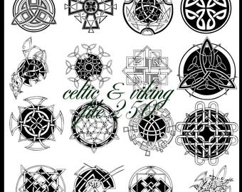 Celtic Knot SVG Bundle, Celtic PNG Bundle, Clipart, Celtic SVG Cut Files for Cricut, Knots Clovers Crosses Bundle, Celtic Svg 250 File
