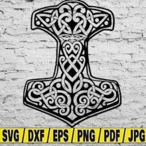 Hammer of thor svg, thor hammer svg, thor svg, hammer svg, mythology svg, thor silhouette svg
