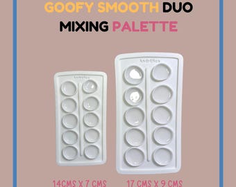 Goofy Smooth Duo Palette, Eco-Friendly PLA Paint Organizer
