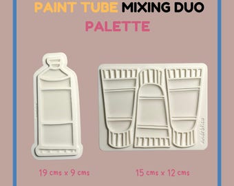Paint TuPaint Tube-mengpalet voor kunstenaars, acryl- en aquarelverfpalet, schattig tekengereedschap voor kunstenaars