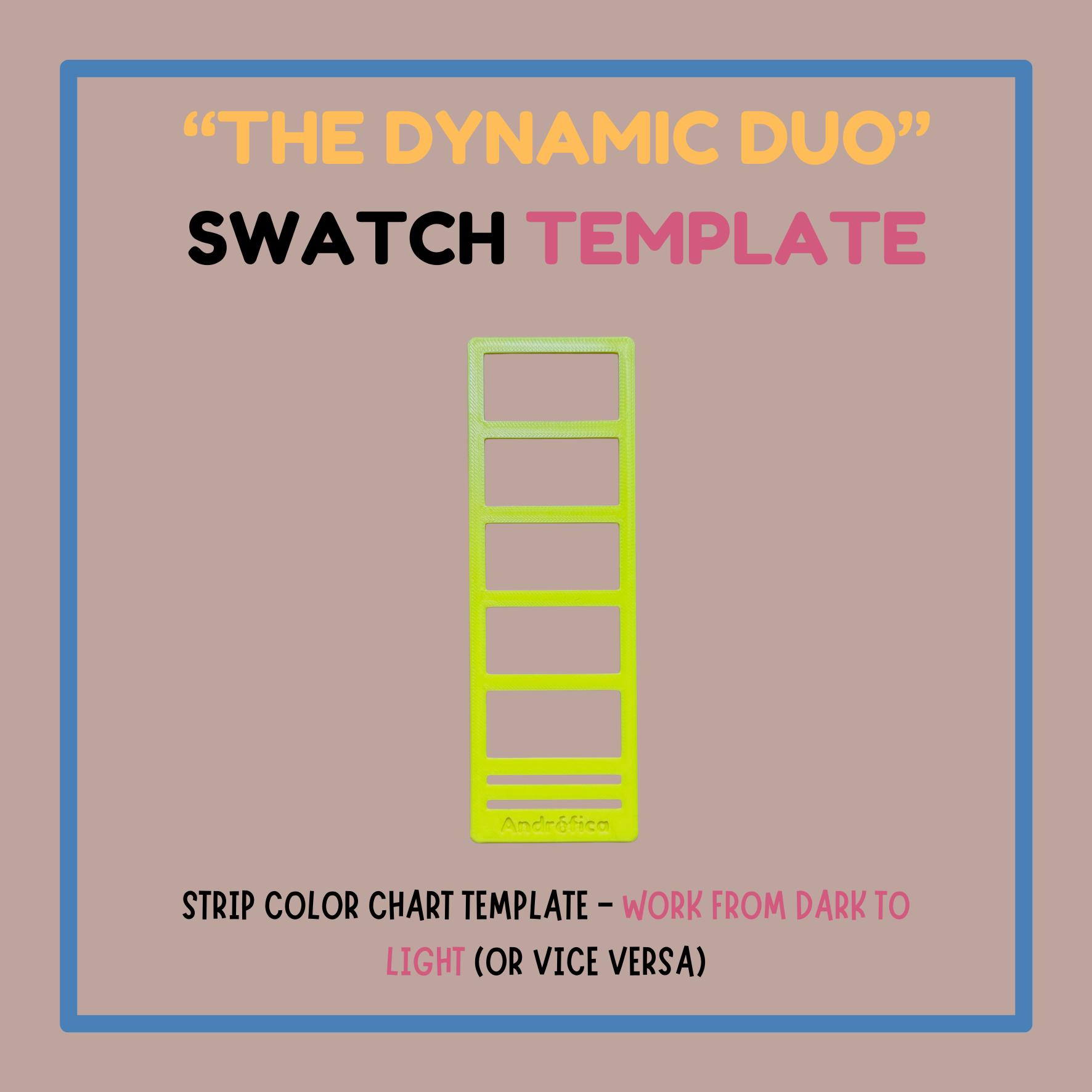 Swatch Rectangular Swatch Template for Artists | Color Chart Tool | Paint Swatch Grid ...