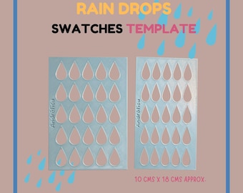 Watercolor Swatch Template for Artists, Paint Color Chart Tool, Acrylic and Watercolor Swatch Guide