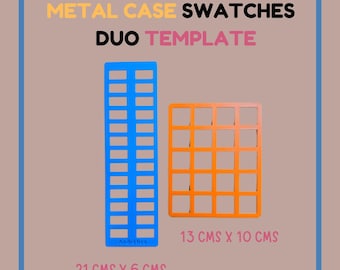 Watercolor Palette Swatch Template Duo, PLA, Artist Tool