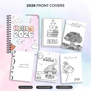 2026 ADHD Journal: 500+ Printable PDF pages, ADHD Tracker, Habit, Focus, Self-Care Trackers for Neurodivergent Minds. Free Yearly Updates! image 3
