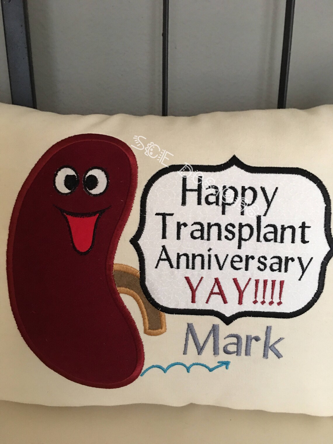 Kidney or any organ Transplant Anniversary milestone pillow Etsy