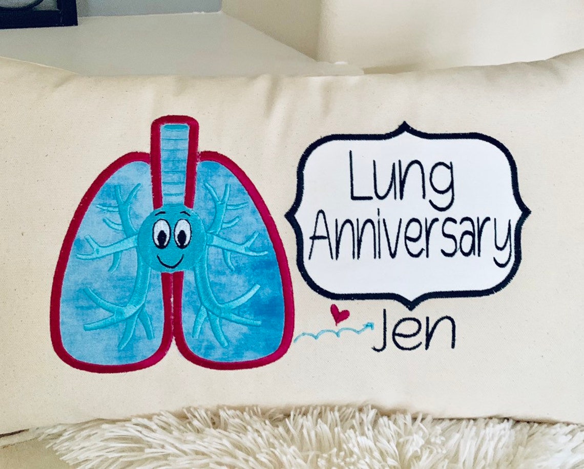Lung Transplant pillowLung Transplant anniversary gift Etsy
