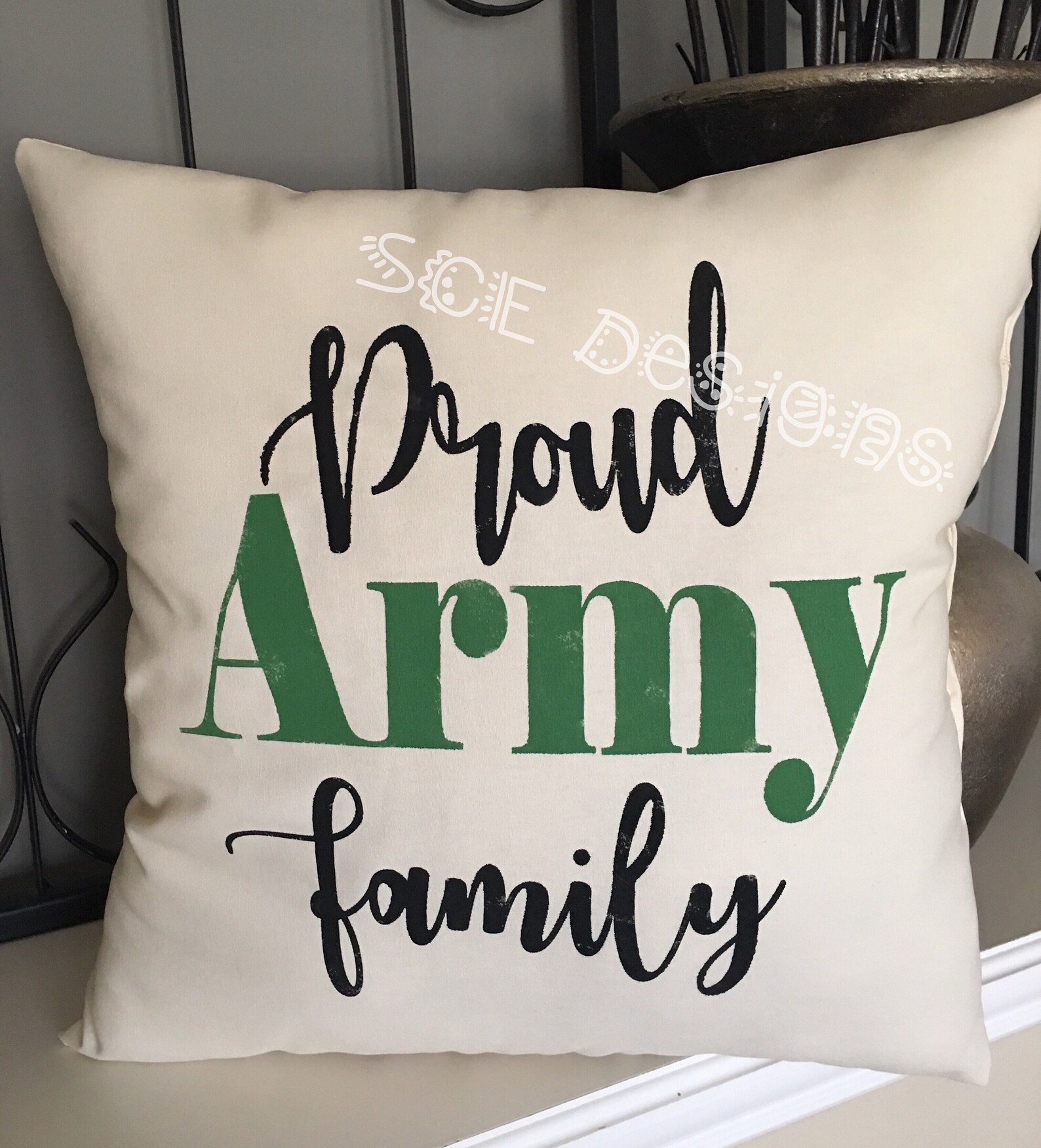 ARMY PILLOW Proud Army Family decorative pillowArmy Etsy