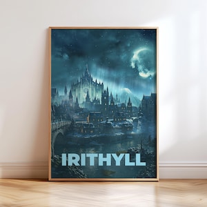 Irithyll Dark Souls Poster Wall Art, Soulsborne Room Decor, FromSoftware Gift, Gamer Poster, Fantasy Art Print, Dark Souls 3 Gift, DS3